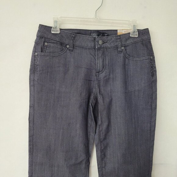 Prana Jada Jean Womens 6 Reg Denim‎ Solid Grey Stretch 5-Pocket Style 1965631 - Picture 2 of 12